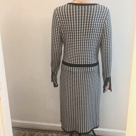 Heidi Weisel’s MIXT Houndstooth Sweater Dress L - Picture 16 of 16